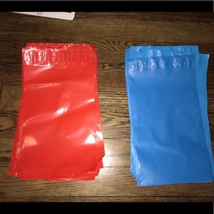 100 COUNT BLUE & RED POLY MAILERS - 6x9